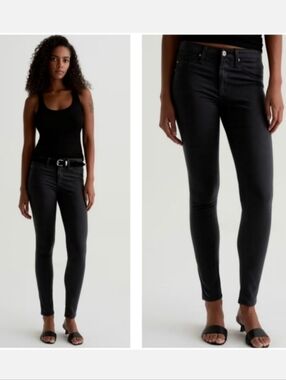 AG Jeans The Legging Ankle Super Skinny Black Jeans Women's 25R